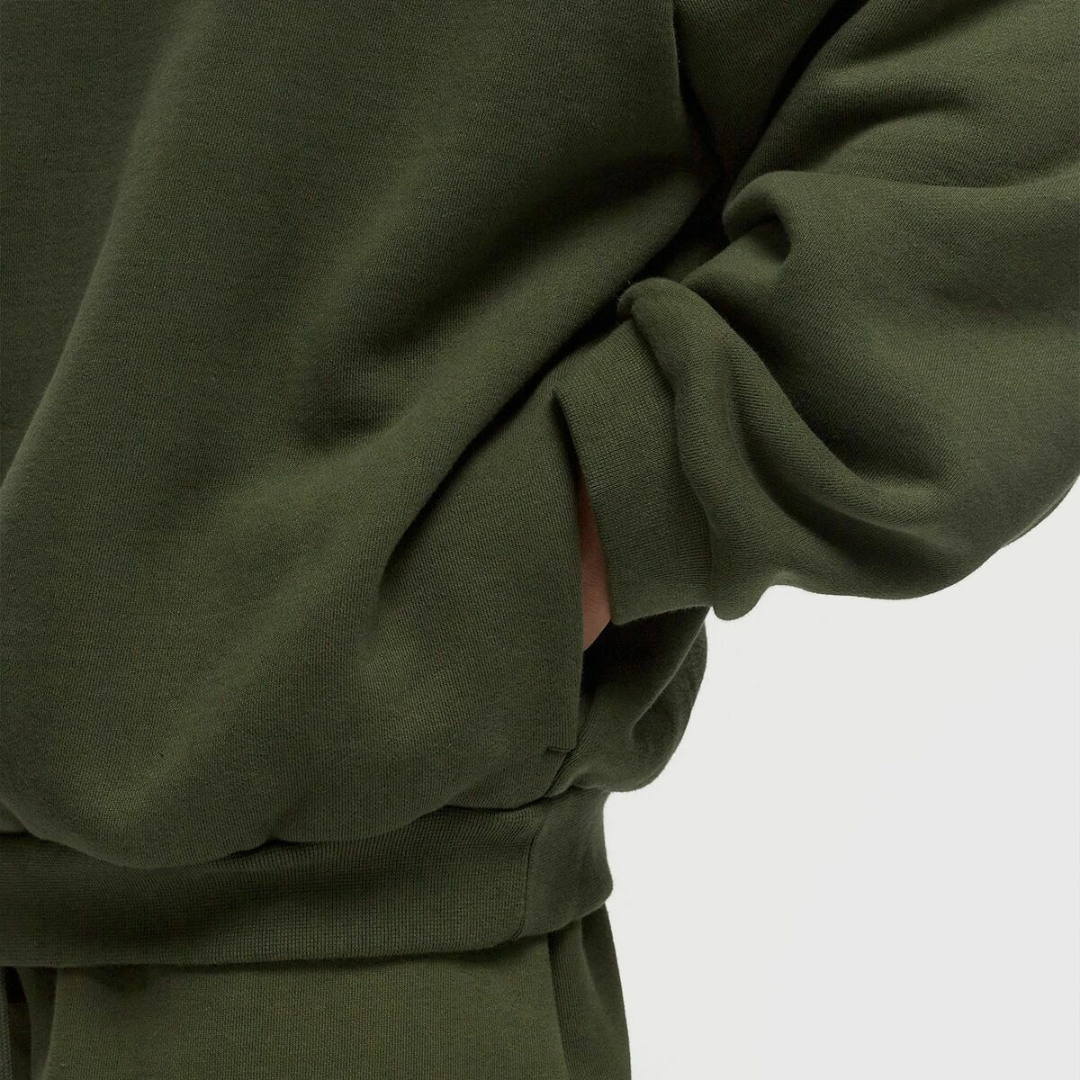 Fleece Hoodie Military