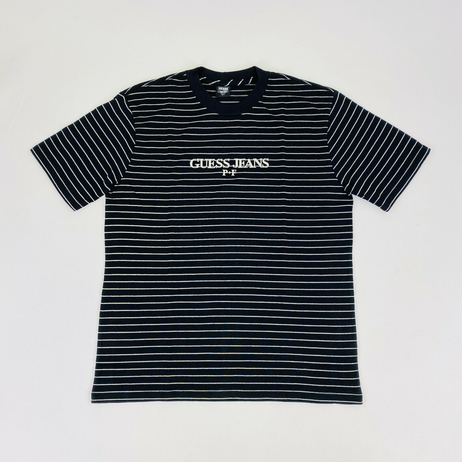 Guess striped cheap tee green