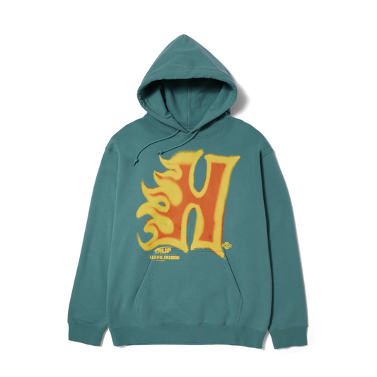 HUF Heat Wave Pullover Hoodie Sage