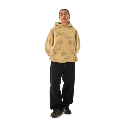 HUF Plantlife Fleece Hoodie Oatmeal