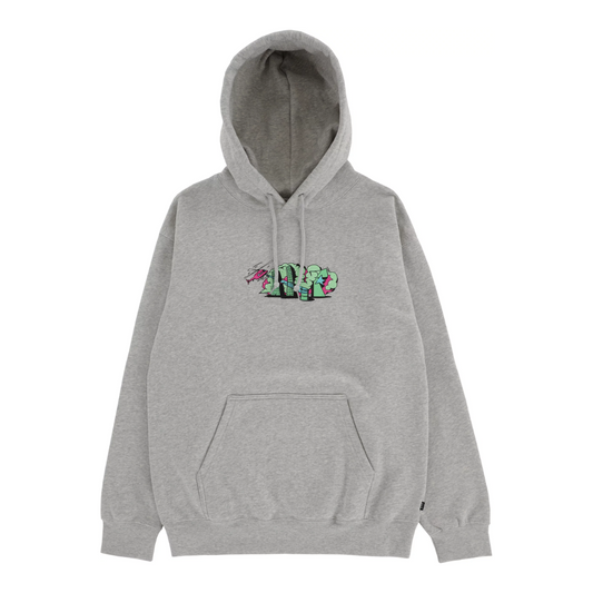 HUF Street Level P/O Hoodie Heather Grey