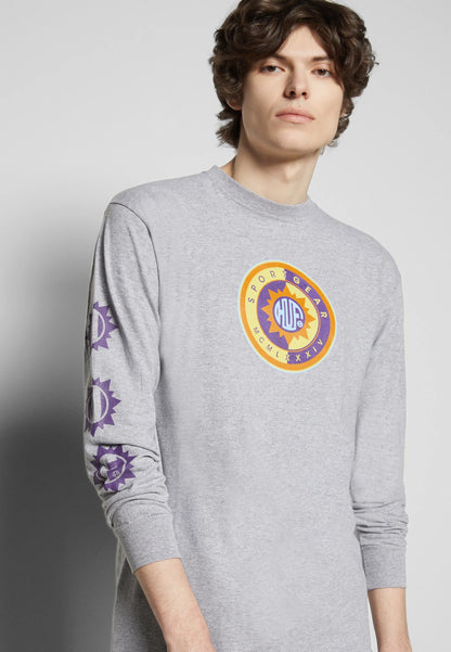 HUF Sun God L/S T-Shirt Athletic Grey