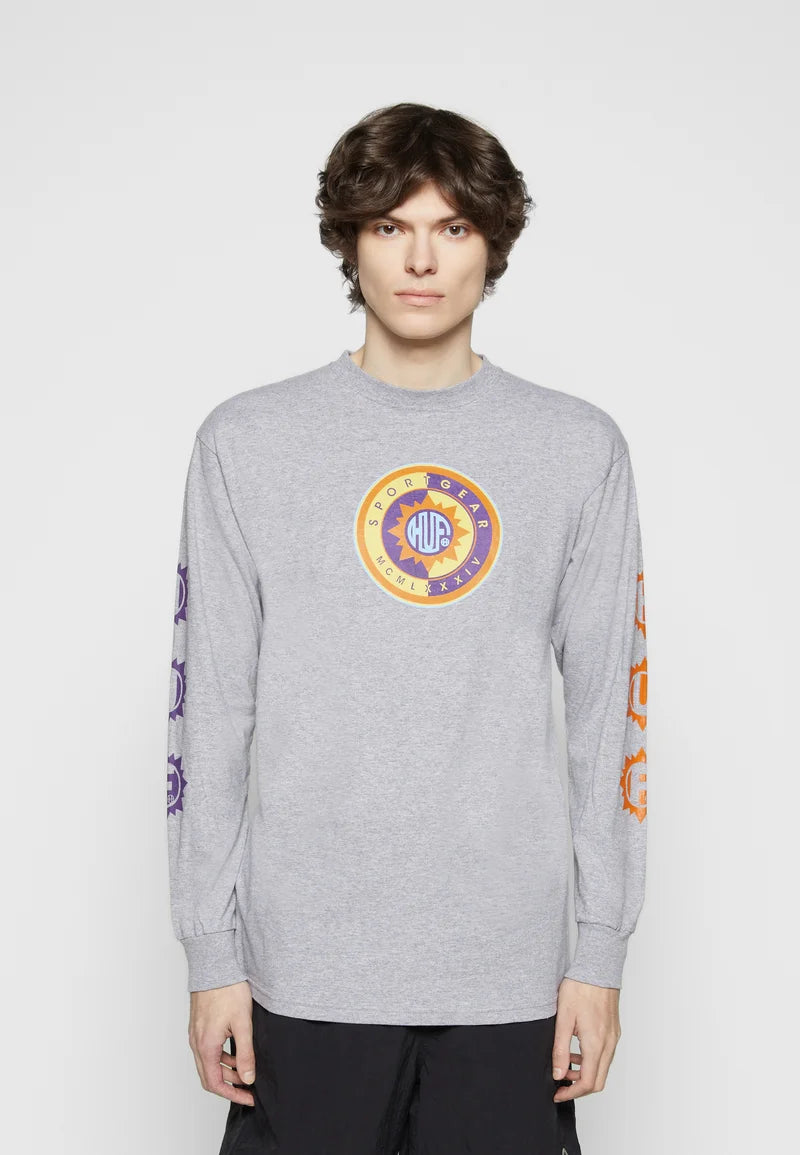 HUF Sun God L/S T-Shirt Athletic Grey