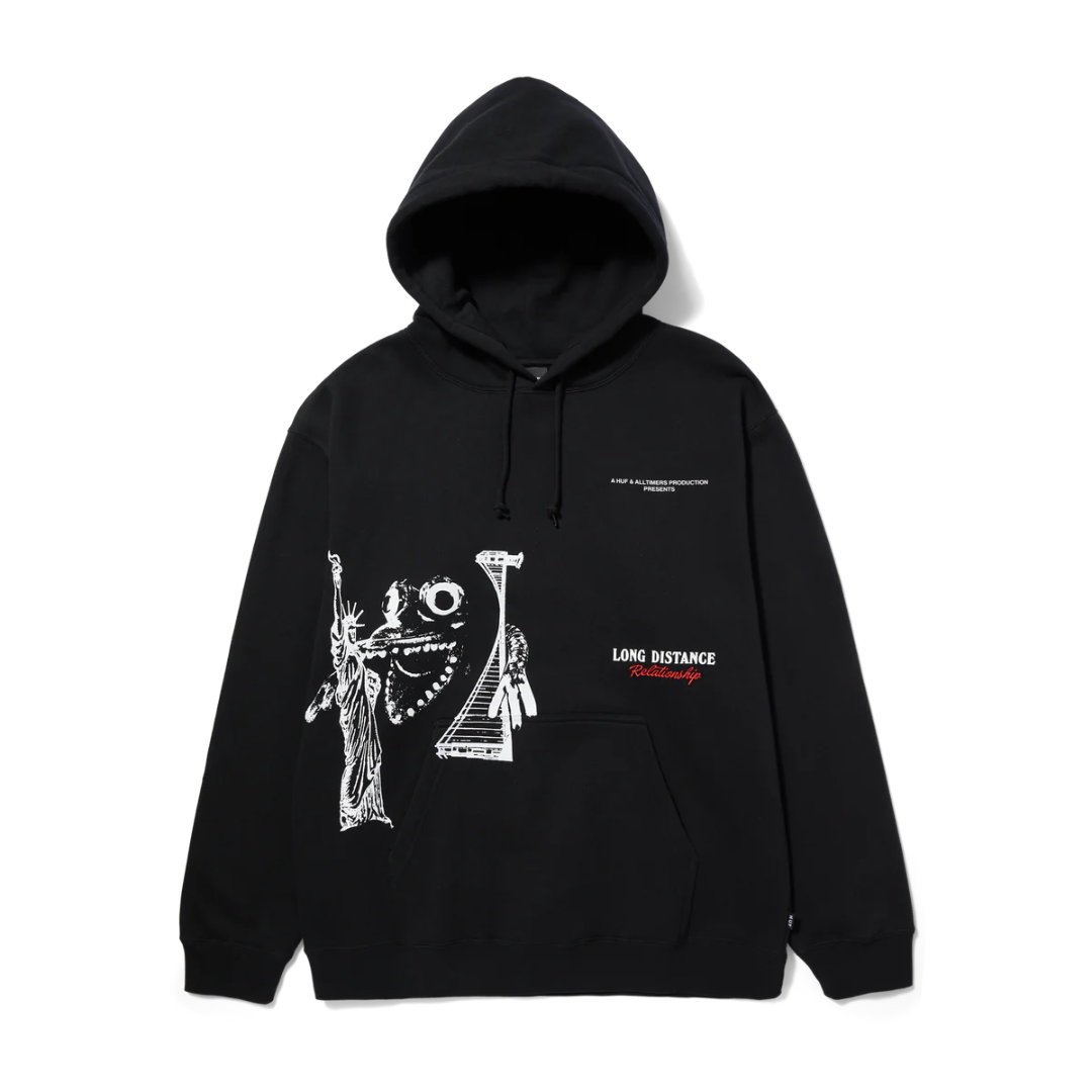 HUF x Alltimers Coast 2 Coast Pullover Hoodie Black