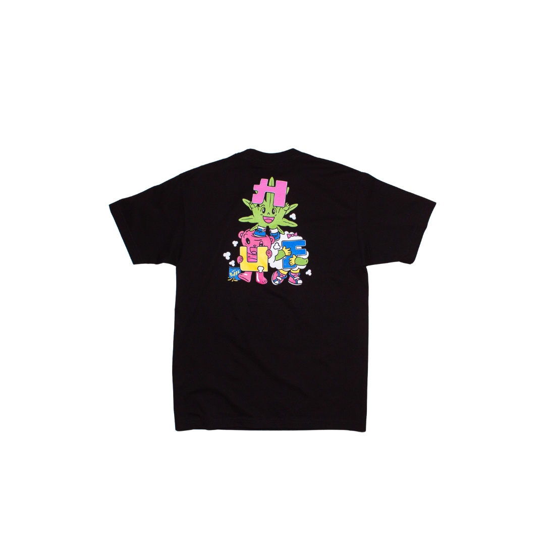 HUF Kawaii Triple Triangle T-Shirt Black