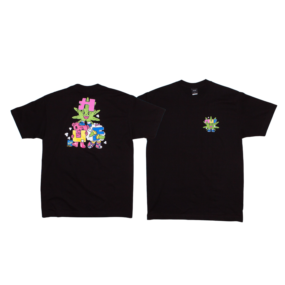 HUF Kawaii Triple Triangle T-Shirt Black