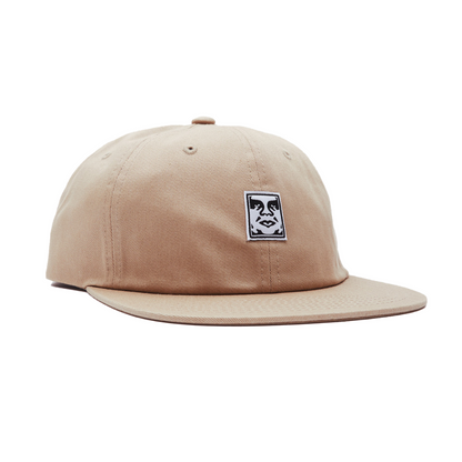 Icon Face 6 Panel Strapback Khaki