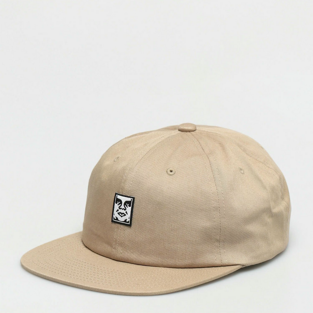 Icon Face 6 Panel Strapback Khaki