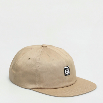 Icon Face 6 Panel Strapback Khaki