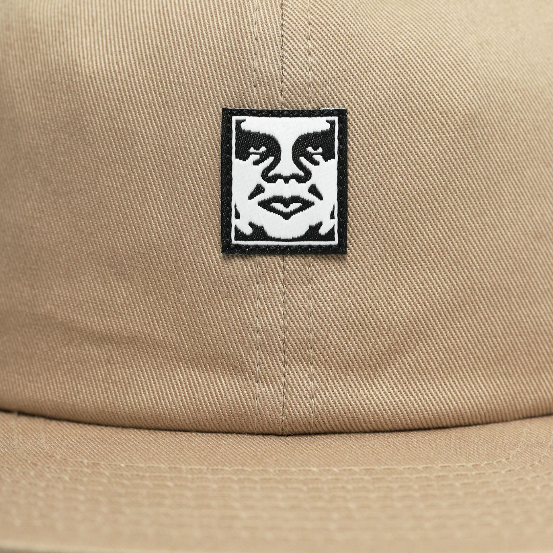 Icon Face 6 Panel Strapback Khaki