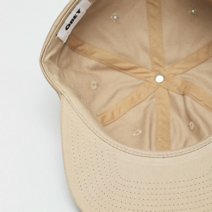 Icon Face 6 Panel Strapback Khaki