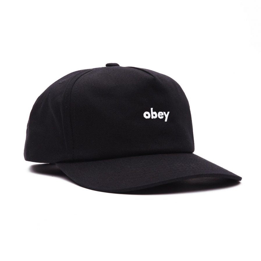 Lower Case Snapback Black