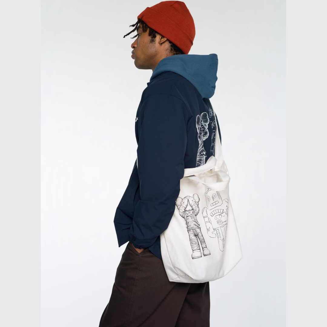 KAWS + Warhol 2Way Tote Bag White