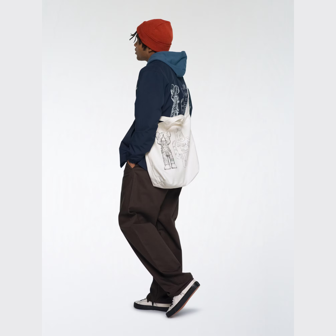 KAWS + Warhol 2Way Tote Bag White