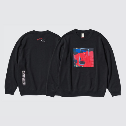 KAWS + Warhol Graphic Sweatshirt Black