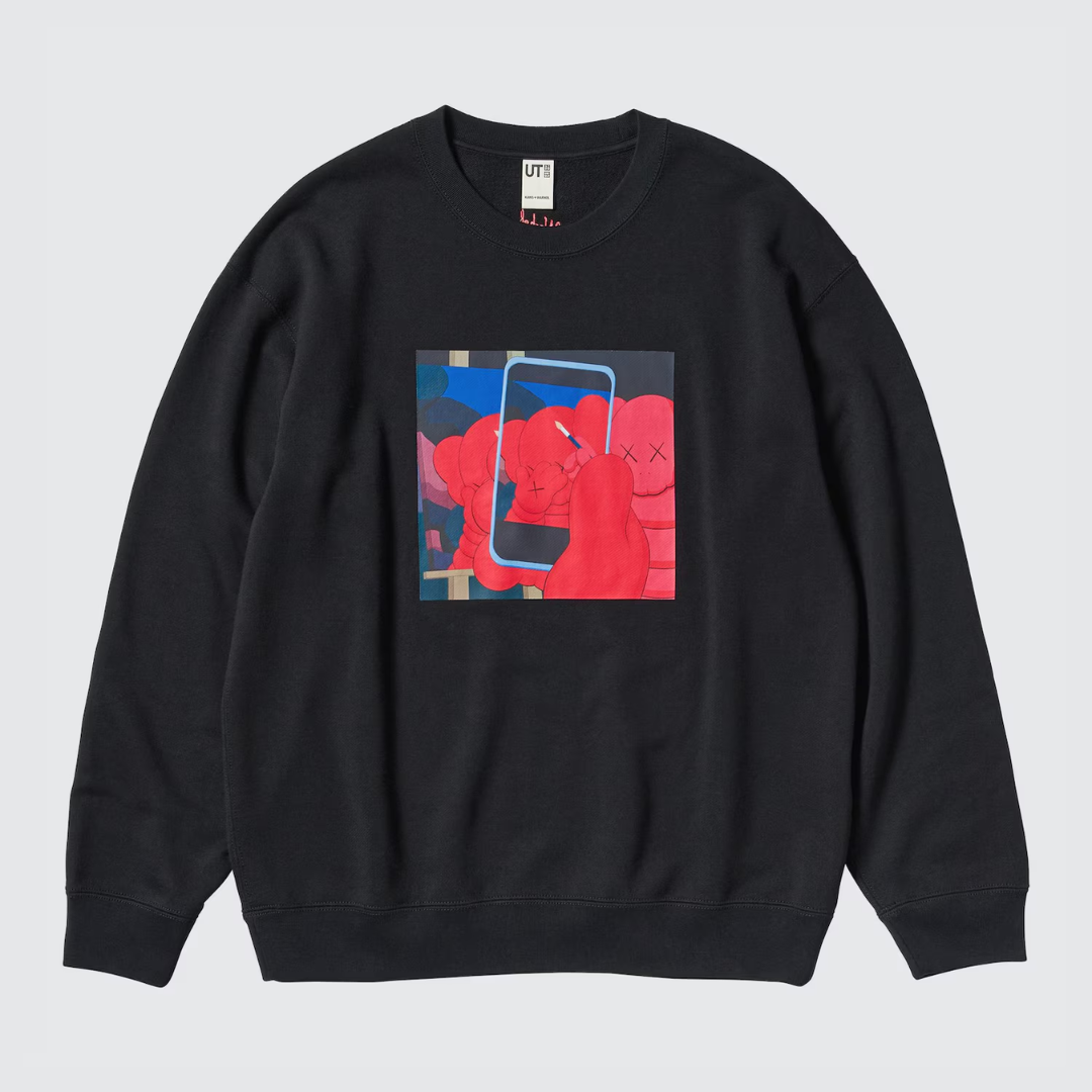 KAWS + Warhol Graphic Sweatshirt Black