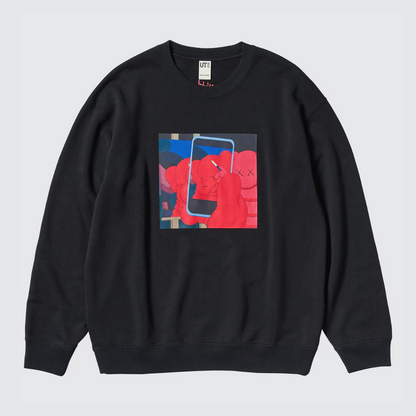 KAWS + Warhol Graphic Sweatshirt Black