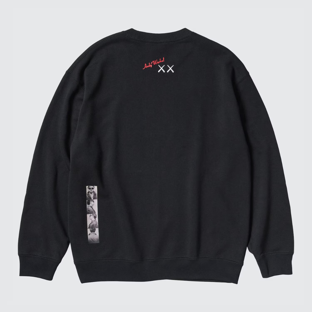 KAWS + Warhol Graphic Sweatshirt Black