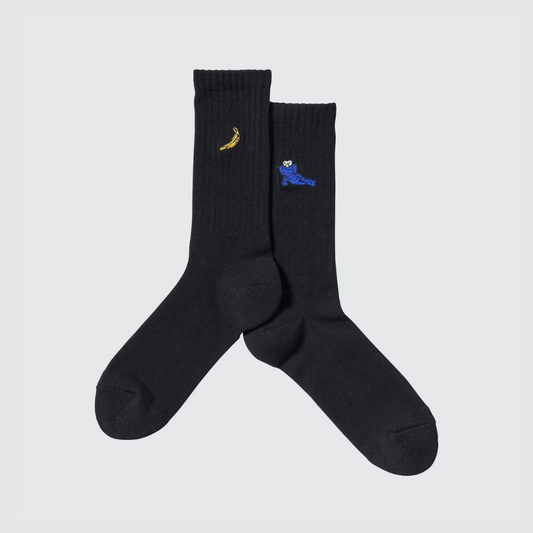 KAWS + Warhol Socks Black