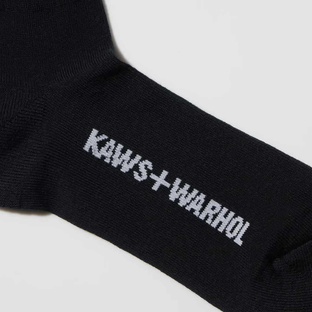 KAWS + Warhol Socks White