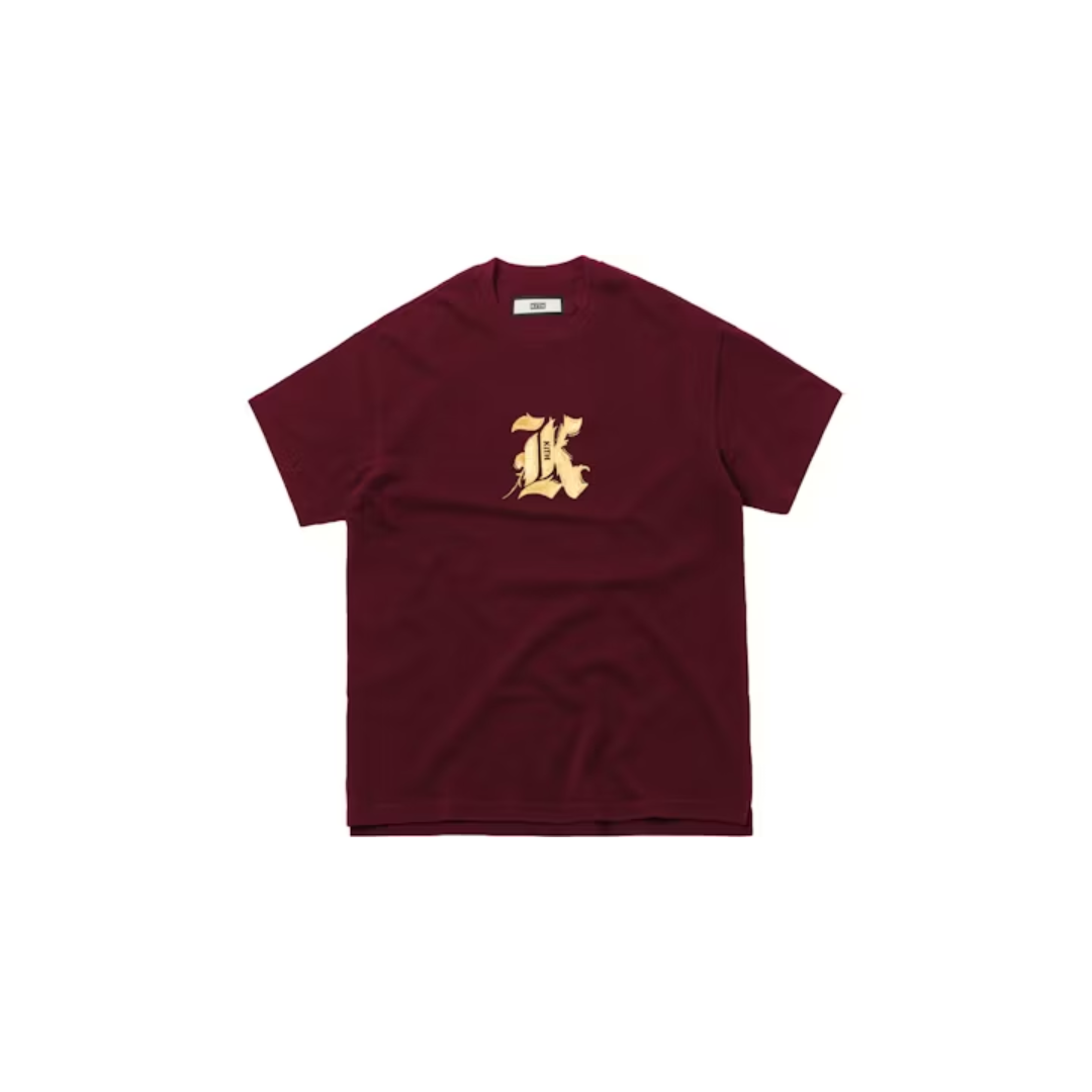 Gothic K Tee Burgundy