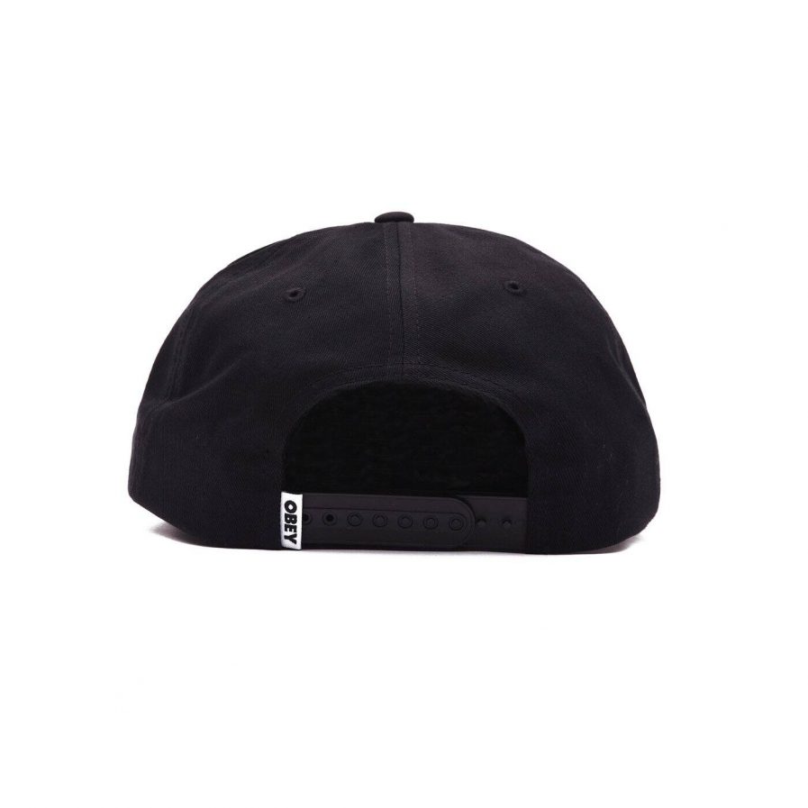 Lower Case Snapback Black