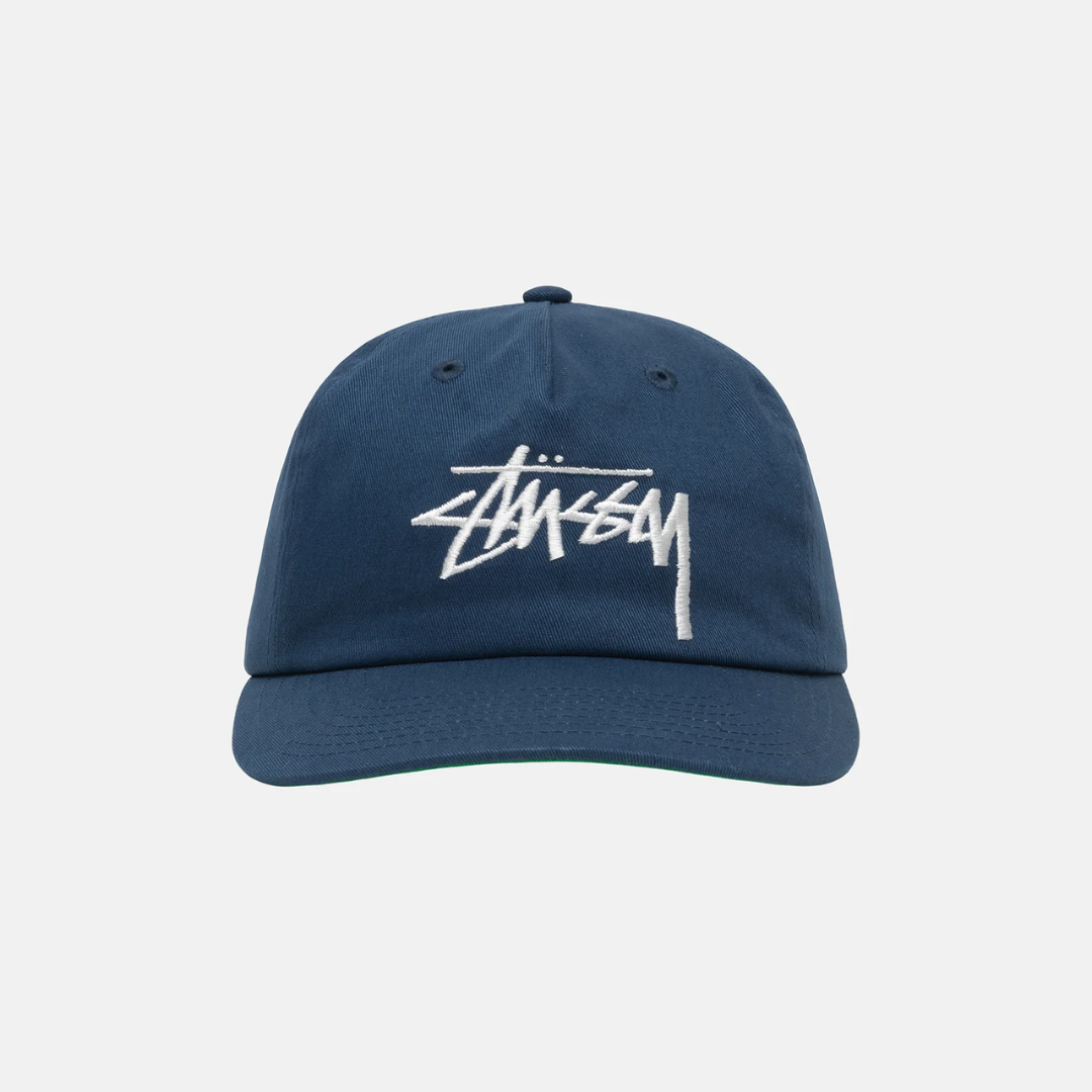 Mid-Depth Big Stock Snapback Navy