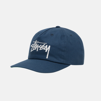 Mid-Depth Big Stock Snapback Navy