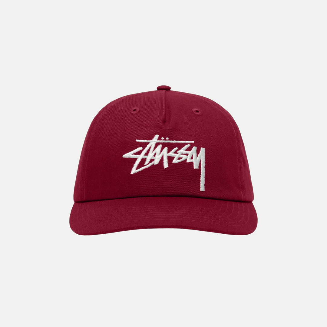 Mid-Depth Big Stock Snapback Wine