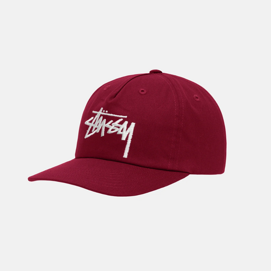 Mid-Depth Big Stock Snapback Wine