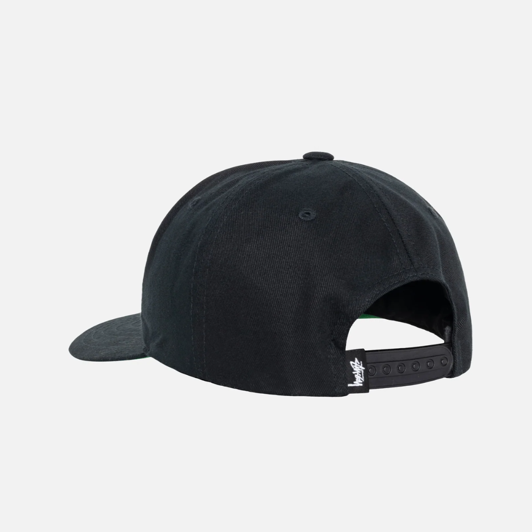 Mid-Depth Big Stock Snapback Black