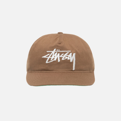 Mid-Depth Big Stock Snapback Brown