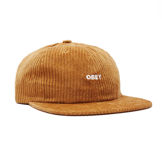 Bold Cord 6 Panel Strapback Khaki