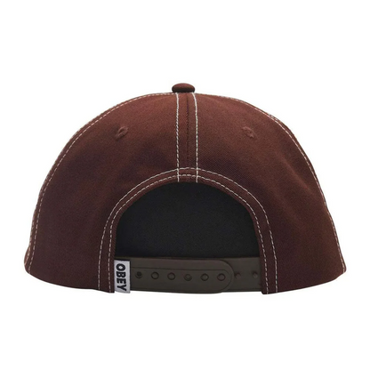 Mac 6 Panel Snapback Sepia