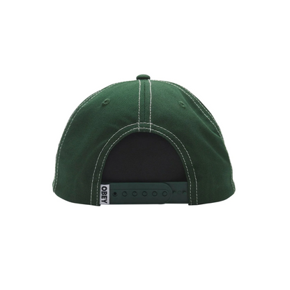 Mac 6 Panel Snapback Dark Cedar