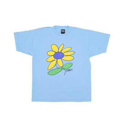 Maglietta Uomo Sun Flower Heavyweight Tee Sky Blue