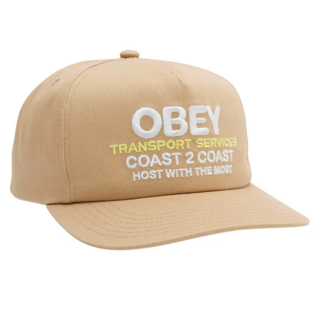 Transport 5 Panel Snapback Khaki