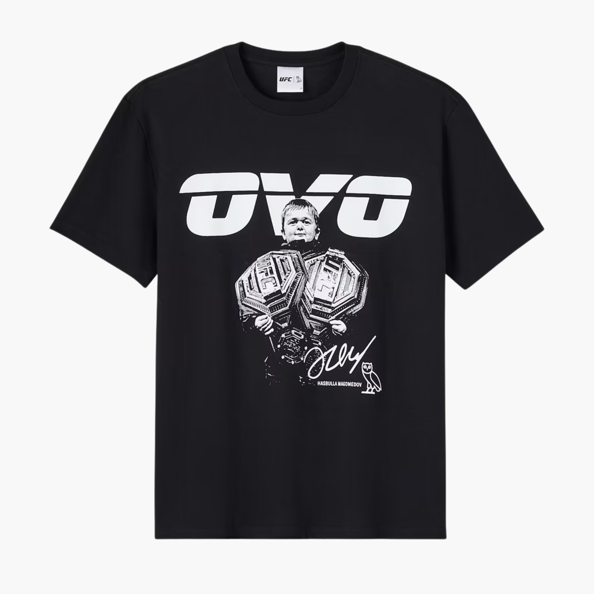 OVO x UFC Hasbulla Graphic T-Shirt — Black