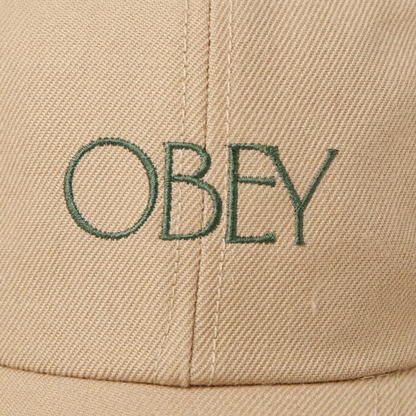 Bishop 6 Panel Strapback Unbleached