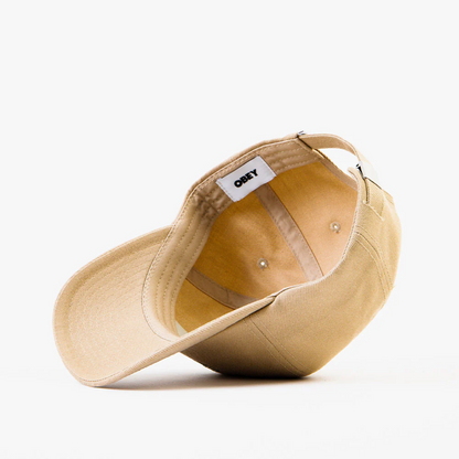 Bishop 6 Panel Strapback Unbleached