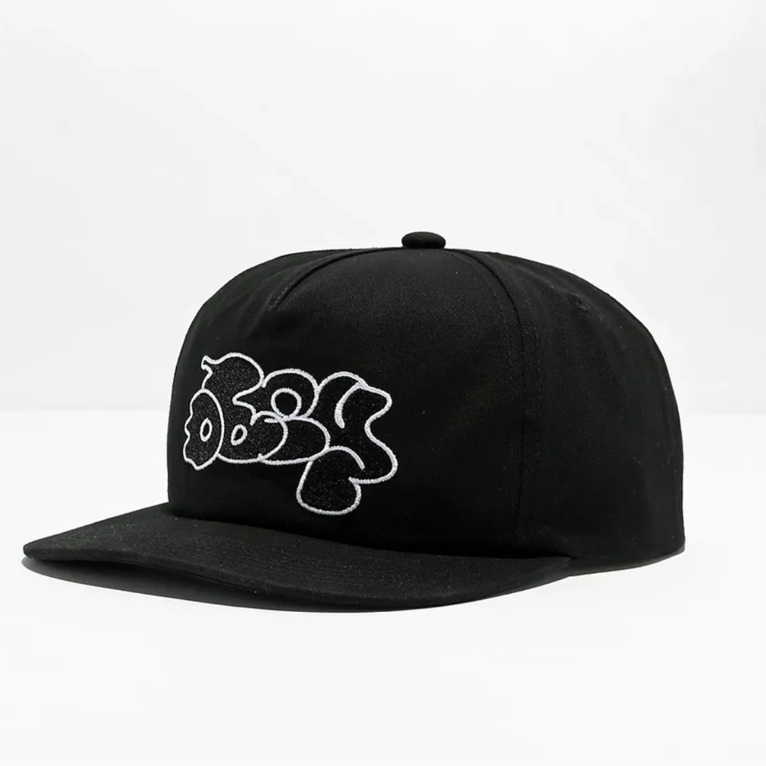 Bubble 5 Panel Snapback Black