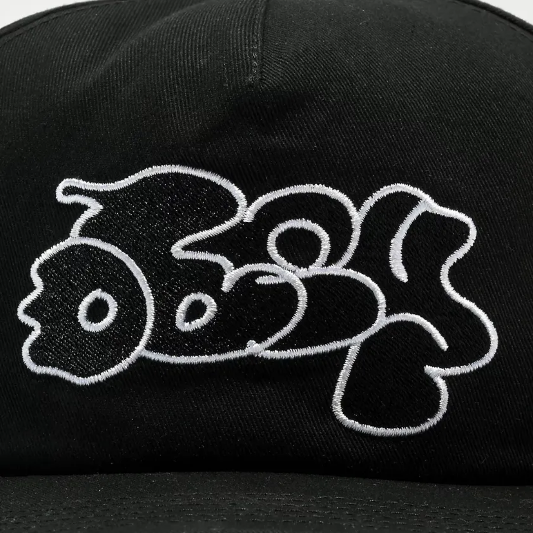 Bubble 5 Panel Snapback Black