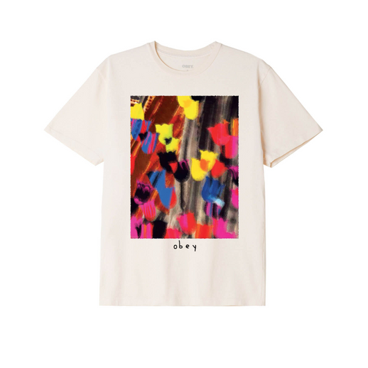 Flower Painting Pigment Dye Choice T-Shirt Sago