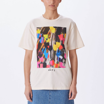 Flower Painting Pigment Dye Choice T-Shirt Sago