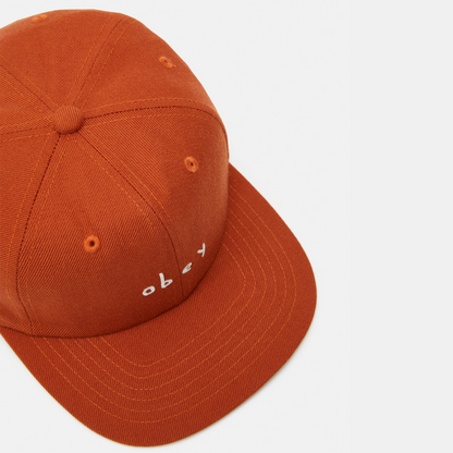 Gaze 6 Panel Hat Bombay Brown