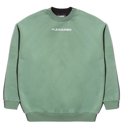 Experience Blocked Crewneck - Olive Black