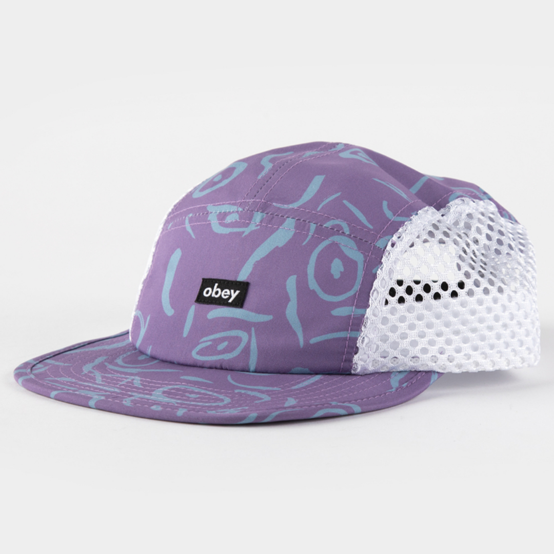 Scribbles Camp Cap Purple Multi