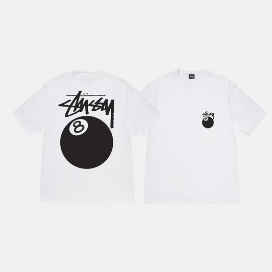 8 Ball Tee White