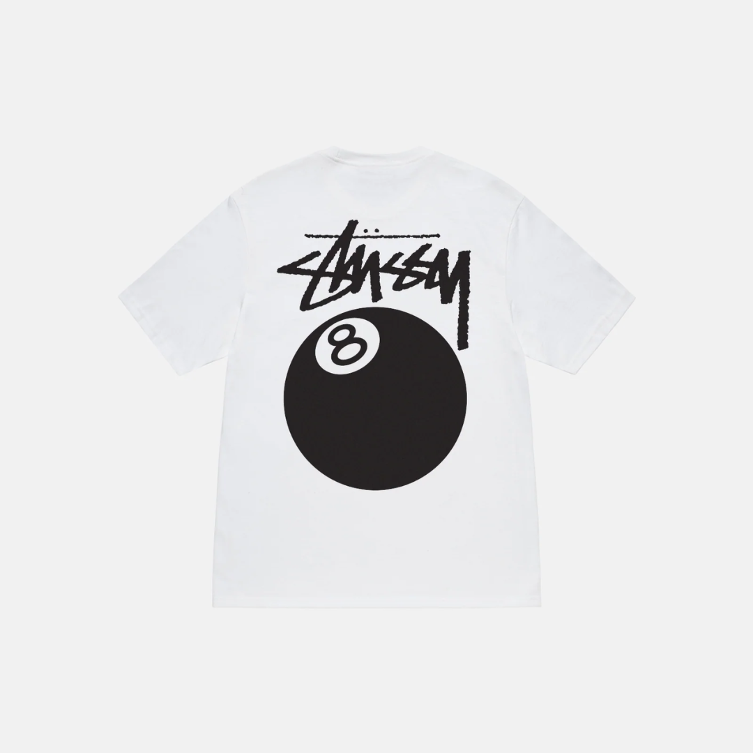 8 Ball Tee White