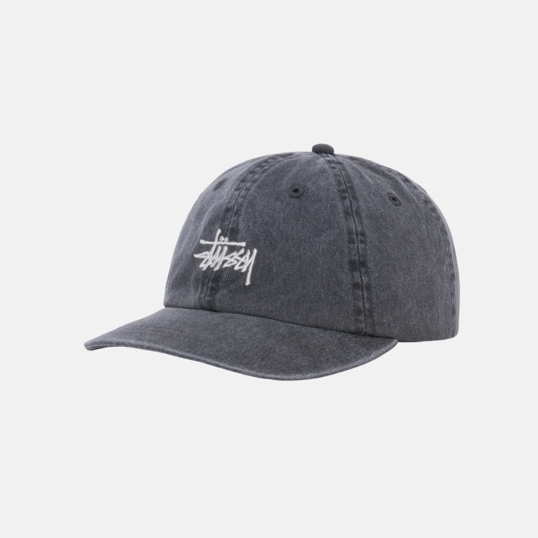 Basic Stüssy Cap Washed Charcoal